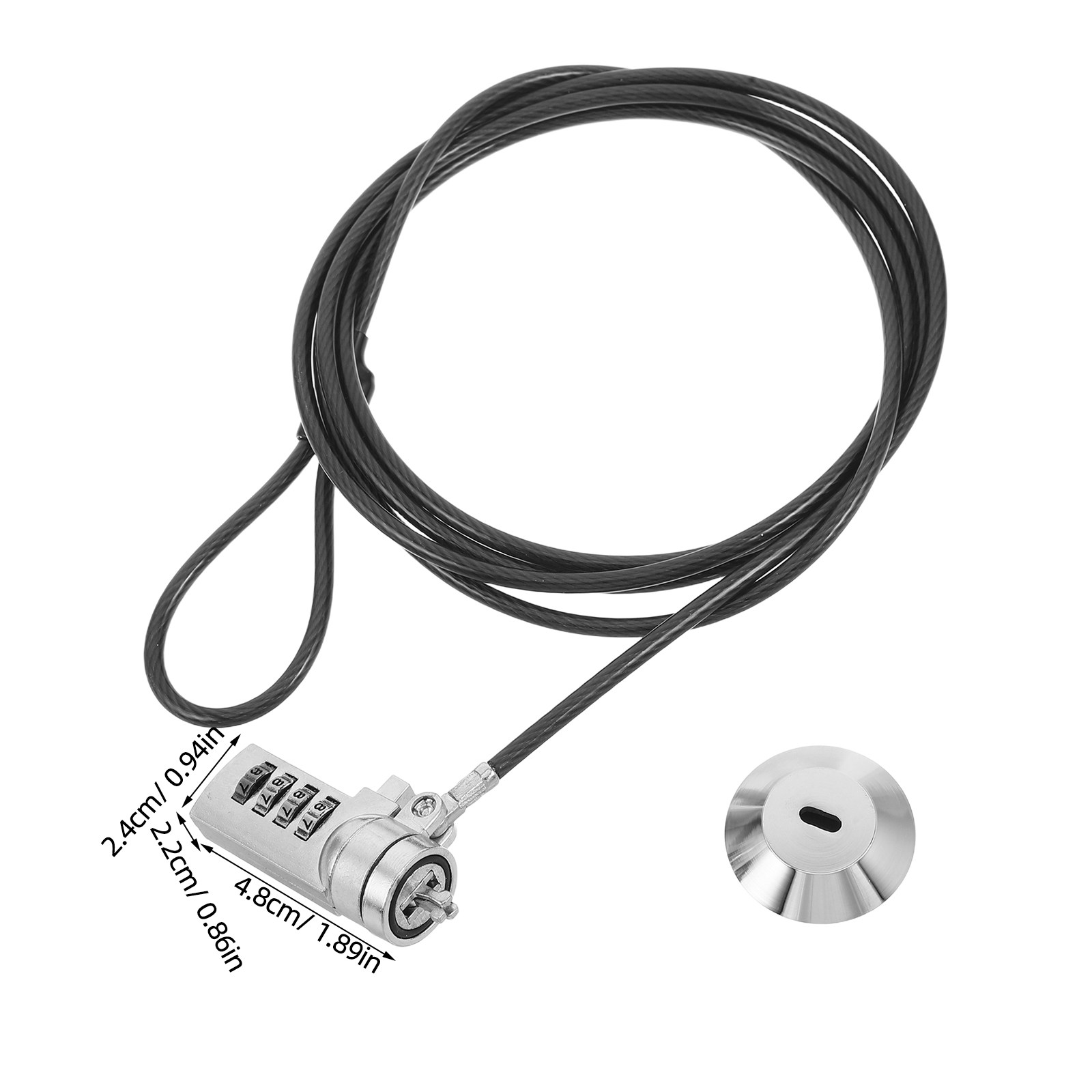 1세트 노트북 잠금장치, 6피트 길이의 유연한 케이블, - Cable Lock Flexible 리뷰 및 가격