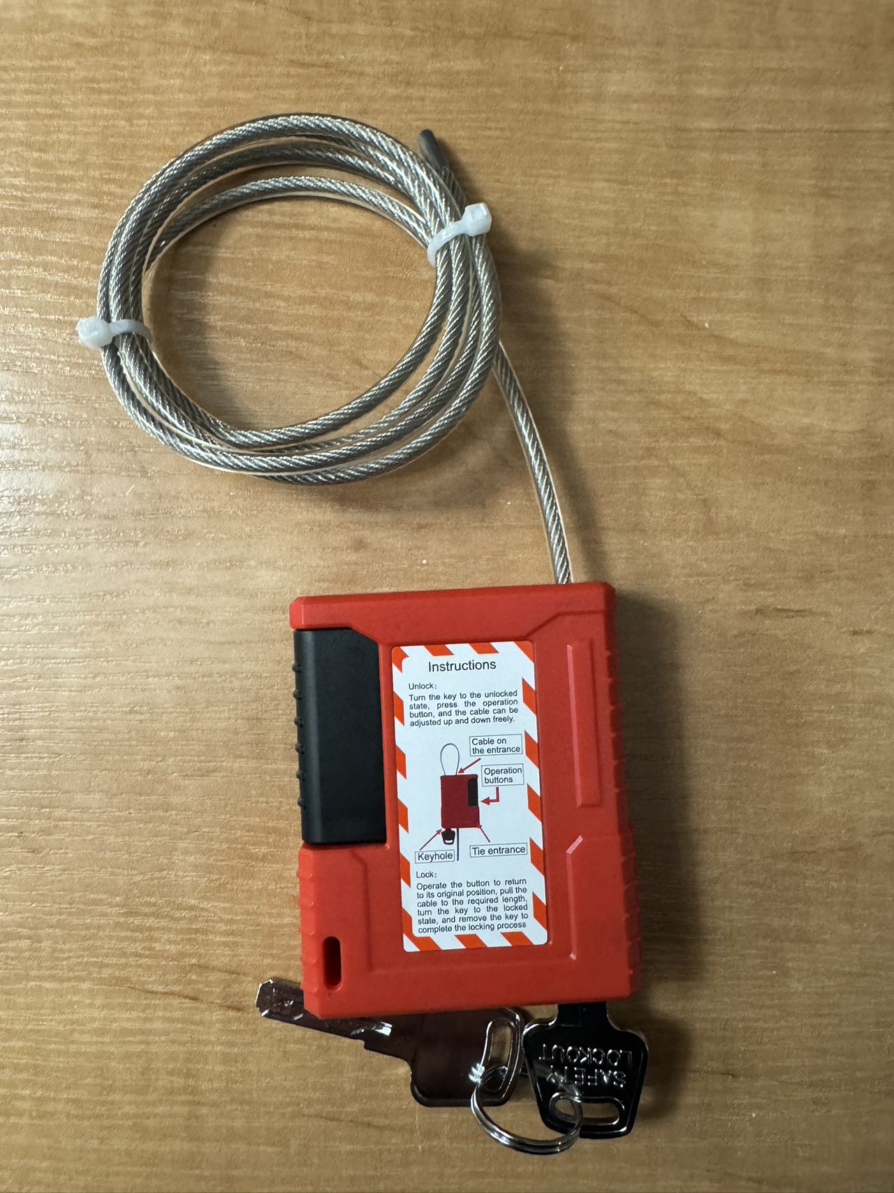 4mm 케이블 직경 1m 길이 잠금 미니 루프 케이블  - Cable Lock Flexible 리뷰 및 가격